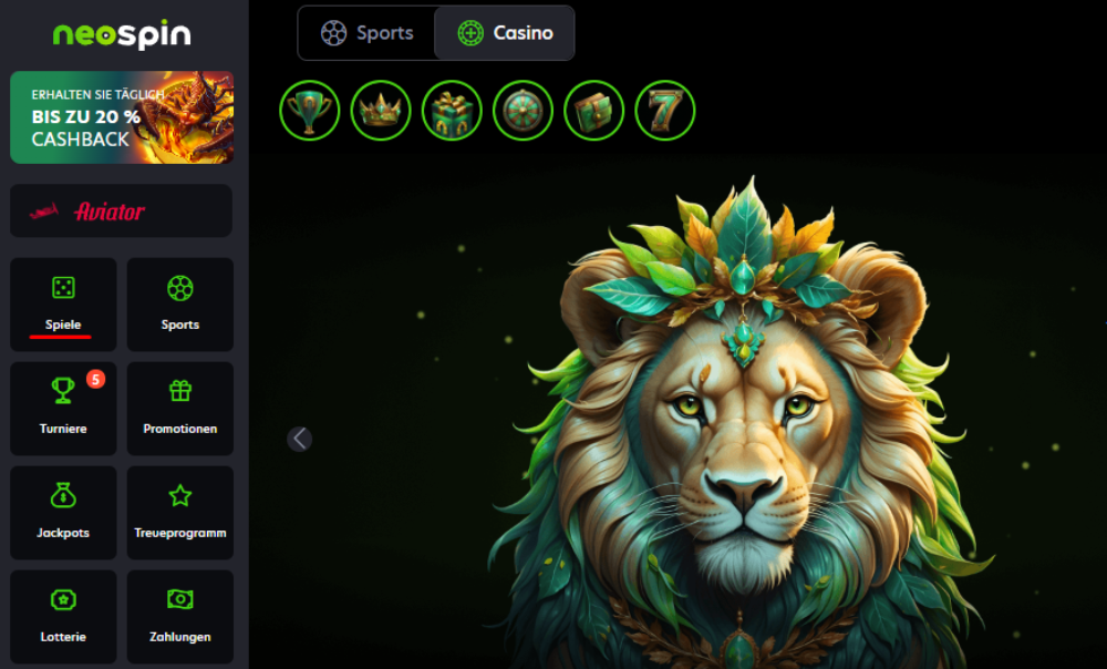 Neospin Spiele