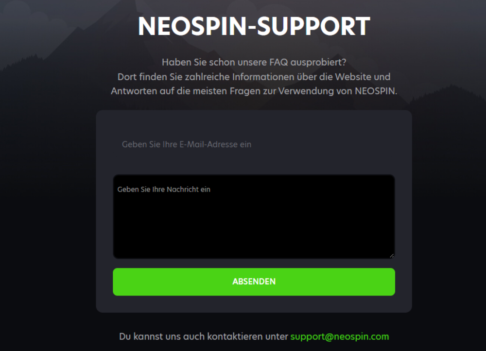 Neospin support