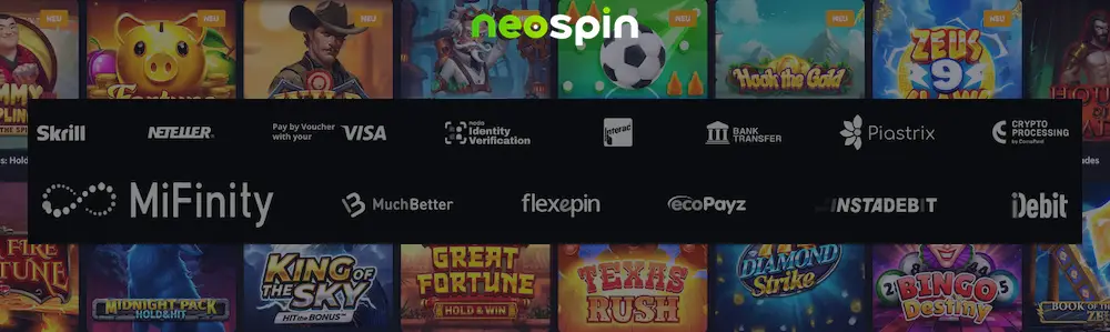 Wie Sie bei NeoSpin Casino einzahlen und Gewinne abheben können
